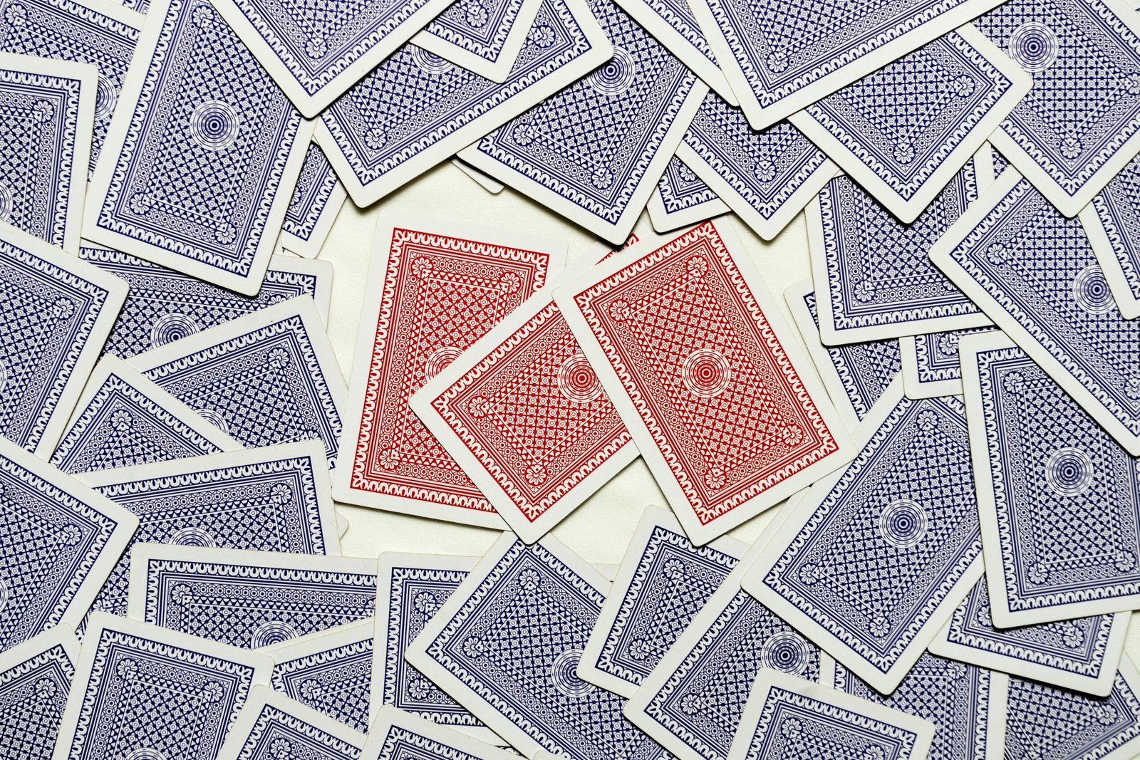 Red and Blue Playing Cards